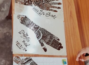 Mehndi Design made by Students 1